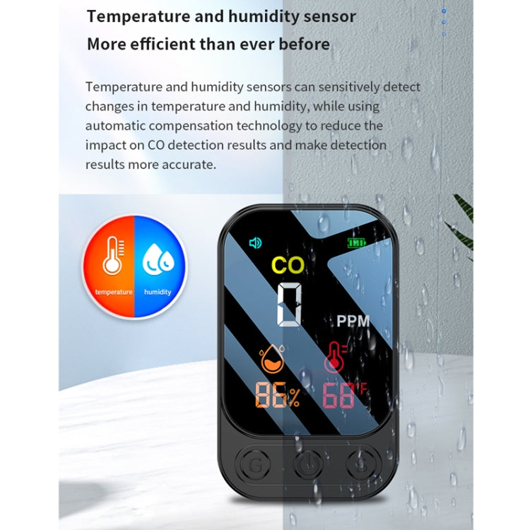 3 In 1 Multifunctional Portable Carbon Monoxide Detector(Black) - Air & Water Quality Tester by PMC Jewellery | Online Shopping South Africa | PMC Jewellery | Buy Now Pay Later Mobicred