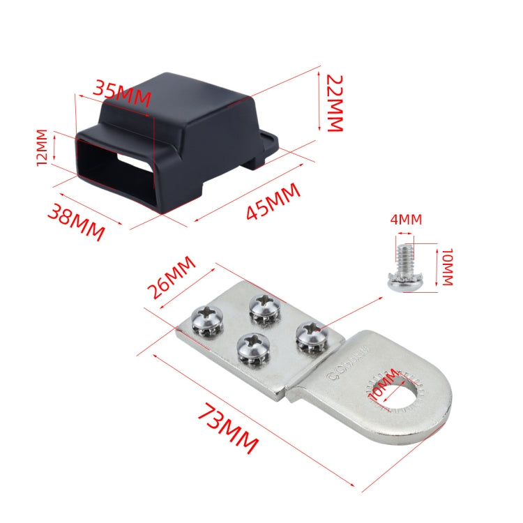 4-way RV Yacht Flame Retardant Water-resistant Battery Terminal Fuse Block(One)