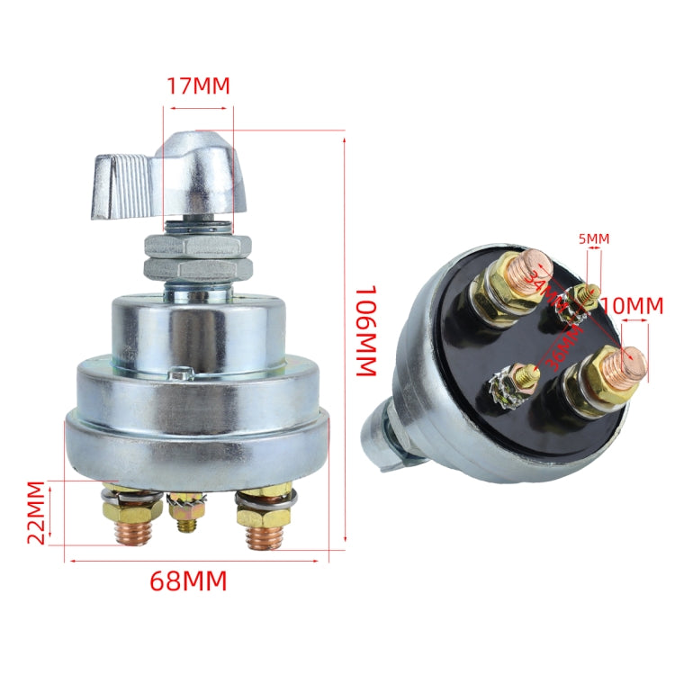 200A 12V RV Yacht High Current Battery Disconnect Power Switch, Specifications: One