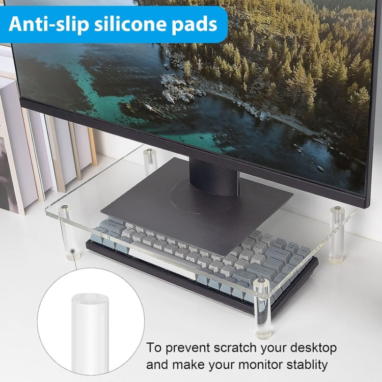 YX136 Desktop Acrylic Laptop / Printer Raised Stand