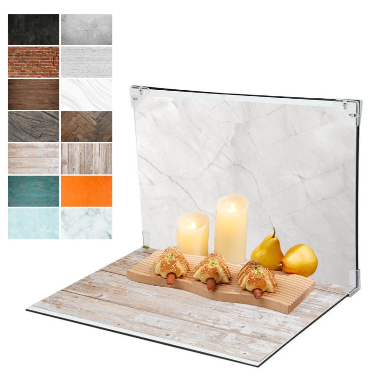 30x40cm 2+7 Thick Background Boards Photography Props Background Set, Style: Two