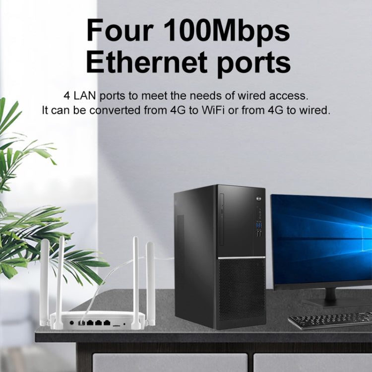 4G CPE Wireless Plug-In Router WiFi 6 Network Hotspot, EU Plug(White) - Wireless Routers by PMC Jewellery | Online Shopping South Africa | PMC Jewellery | Buy Now Pay Later Mobicred