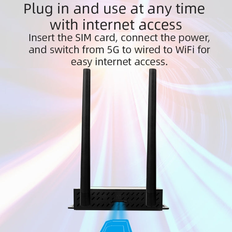 4G Wireless Plug-in Router Detachable Extension Antenna LTE Monitoring Network WiFi Hotspot, EU Plug(Black) - Wireless Routers by PMC Jewellery | Online Shopping South Africa | PMC Jewellery | Buy Now Pay Later Mobicred