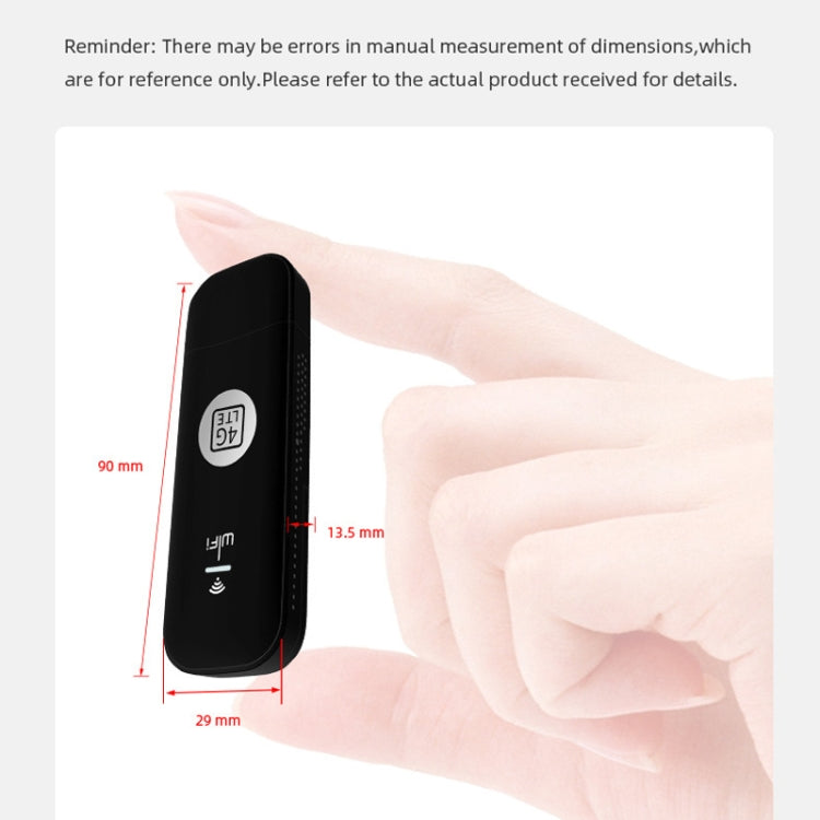 Global Edition 4G UFI LTE WiFi Dongle Wireless Router Plug-in NIC Router(Black) - 4G Mobile Wifi by PMC Jewellery | Online Shopping South Africa | PMC Jewellery | Buy Now Pay Later Mobicred