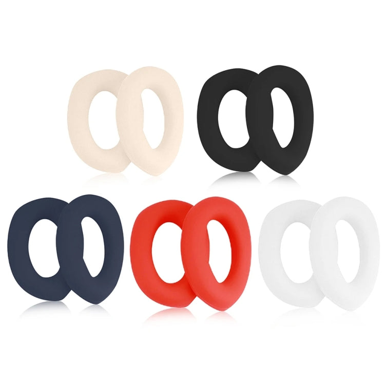 1pair For Sony WH-1000XM5 Headphone Leather Sponge Cover Earmuffs(Beige)