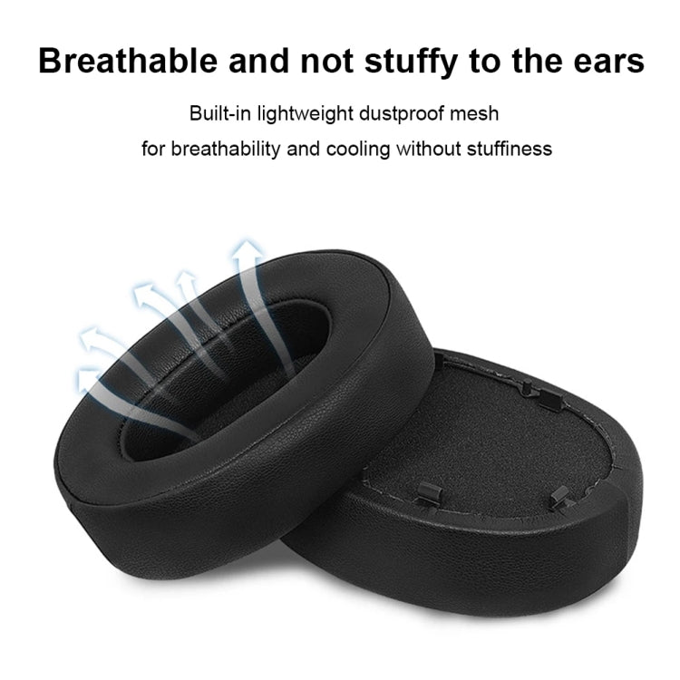 1pair For Sony WH-1000XM5 Headphone Leather Sponge Cover Earmuffs(Beige)