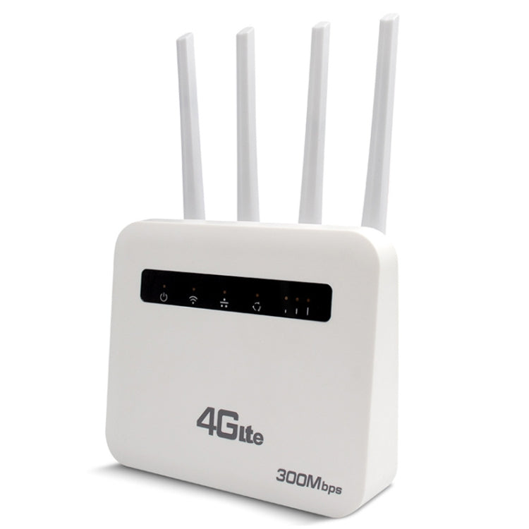For European / Asian / African 4G CPE WiFi6 Plug-in Wireless Router Dual Port Wireless Hotspot, EU Plug(Milky White)