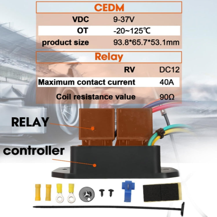 12V Digital Radiator Fan Controller Switch Automotive Fan Wiring Harness