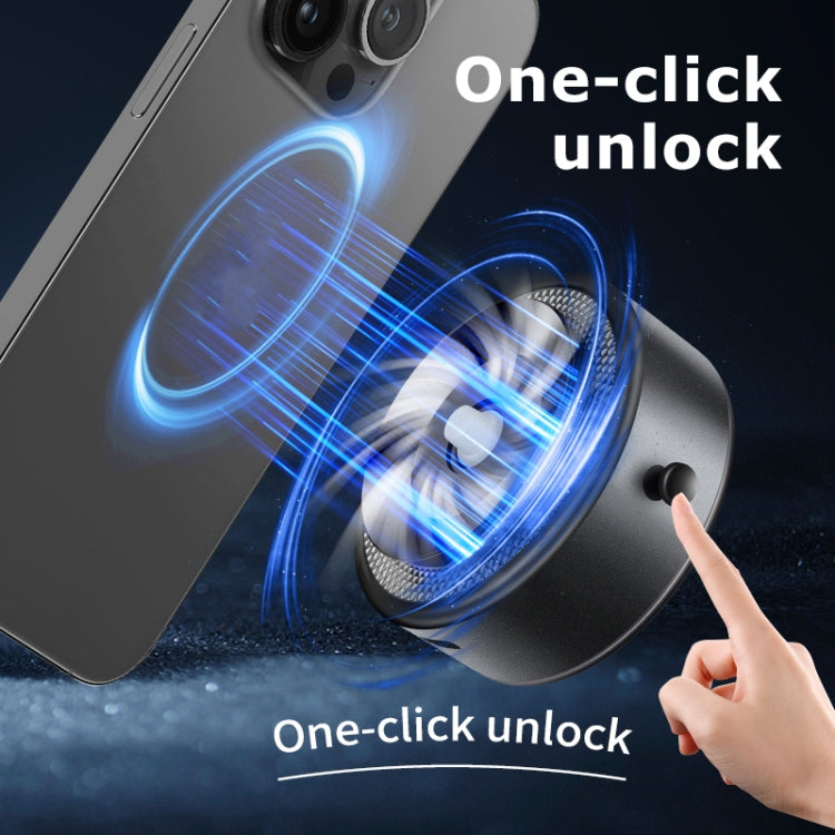 AIMITE M8 Car Phone Holder Vacuum Suction Cup Strong Magnetic Support Bracket(Black)