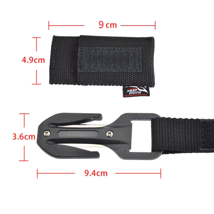 Underwater Portable Diving Rescue Rope Cutter(Black) - Emergency Tools by PMC Jewellery | Online Shopping South Africa | PMC Jewellery | Buy Now Pay Later Mobicred