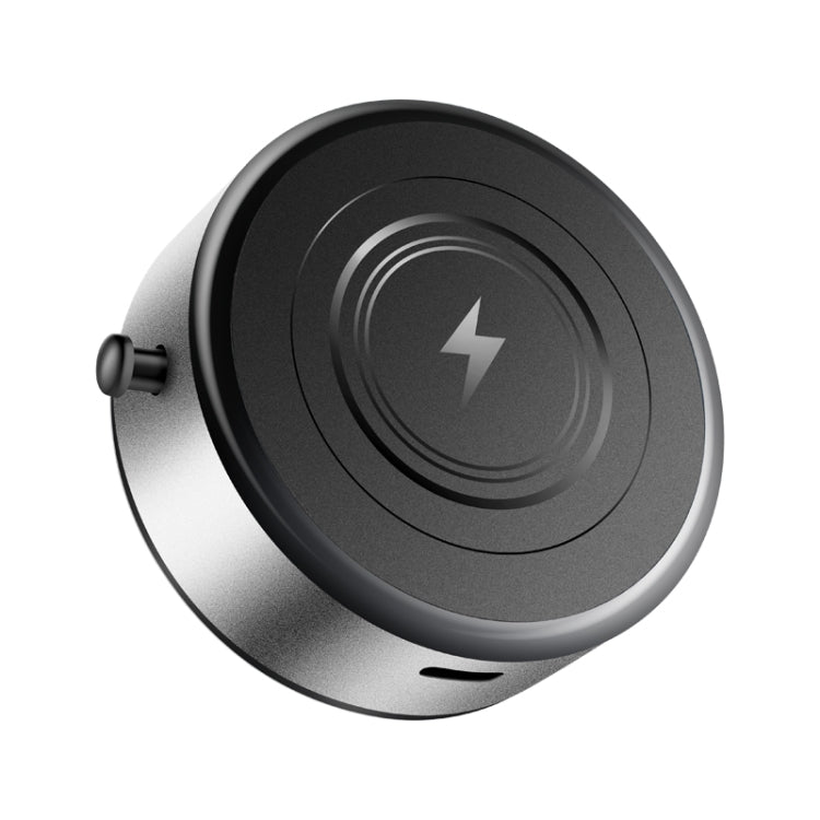 AIMITE M8 Car Wireless Charger Phone Holder Vacuum Suction Cup Strong Magnetic Support Bracket(Silver)