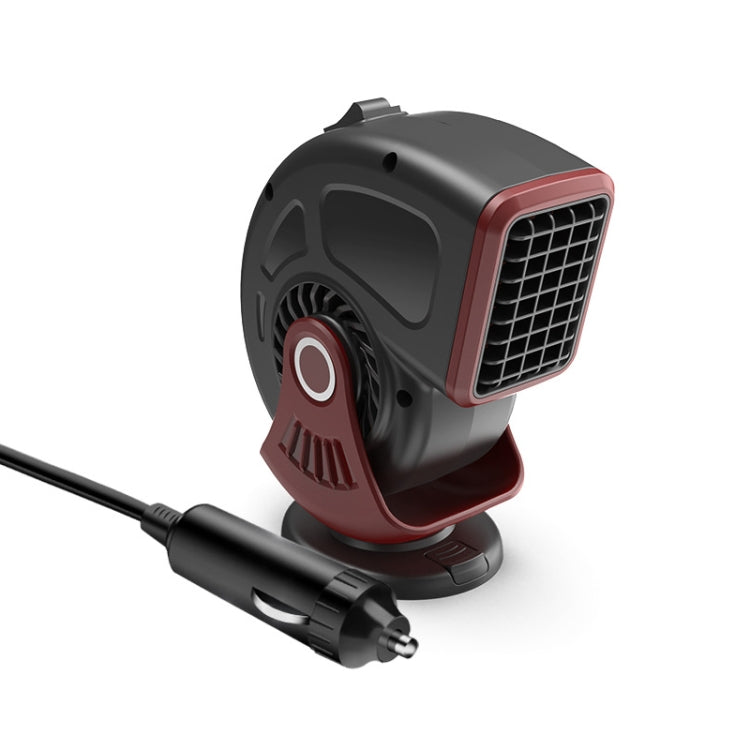 Portable Car Heater Small Fan Defogger, Color: 24V Red