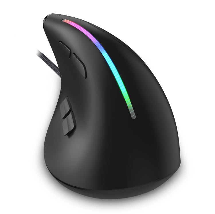 ZELOTES T50 9-Keys RGB Lighting Effect Vertical Grip Ergonomic Programming Wired Mouse(Black) - free shipping - PMC Jewellery - Order now!
