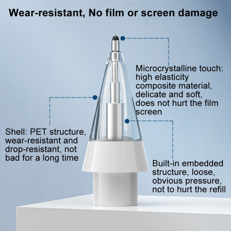 For Huawei M-Pencil 2 / 3 Mute Damping Anti-slip Replacement Nibs, Style: 4.0 Long Pin Transparent - Pencil Accessories by PMC Jewellery | Online Shopping South Africa | PMC Jewellery | Buy Now Pay Later Mobicred