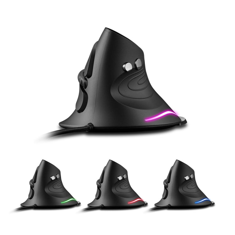 ZELOTES T30 6-keys Vertical Grip Detachable Ergonomic Wired Mouse(7-color Breathing Light) - free shipping - PMC Jewellery - Order now!