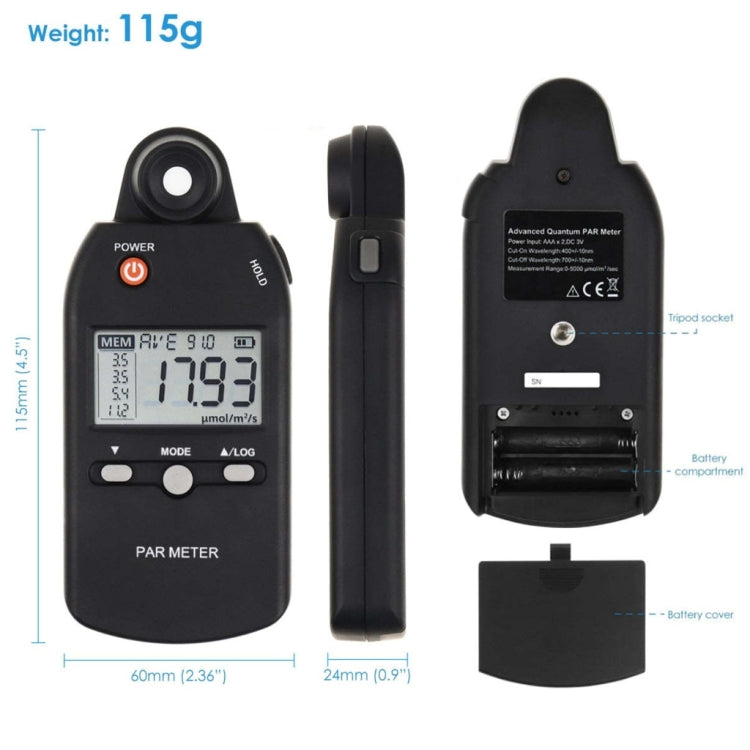 Portable Luminous Flux Visible Light Spectrometer Radiometer(PAR-355)