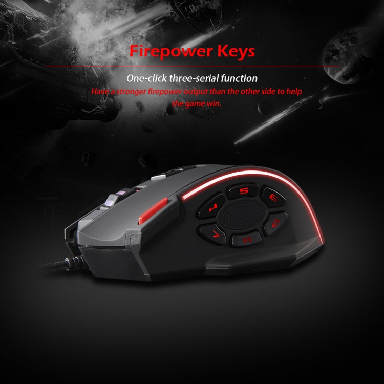 ZELOTES C13 13-keys RGB Lighting Effect Programming Macro Custom Gaming Wired Mouse(Black) - free shipping - PMC Jewellery - Order now!