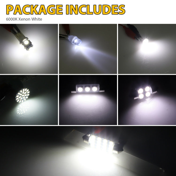 42pcs/Set Car Interior Reading LED Light Combination Set