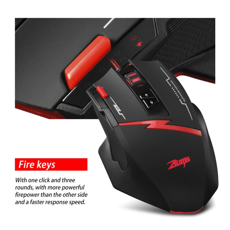 ZELOTES C8 8-buttons Ergonomic Game Programming Custom Wired Mouse(Black) - free shipping - PMC Jewellery - Order now!