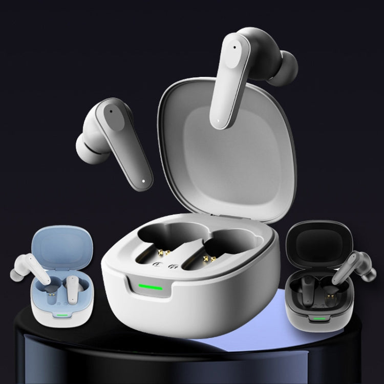 A98 AI Intelligent Translation Wireless Physical Noise Cancellation Bluetooth Earphones(White Blue) - by PMC Jewellery | Online Shopping South Africa | PMC Jewellery | Buy Now Pay Later Mobicred