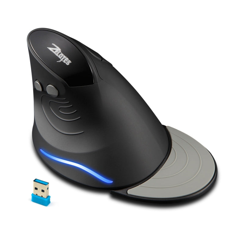 ZELOTES F17 6-buttons Vertical Grip Ergonomic Wireless Mouse(Black) - free shipping - PMC Jewellery - Order now!