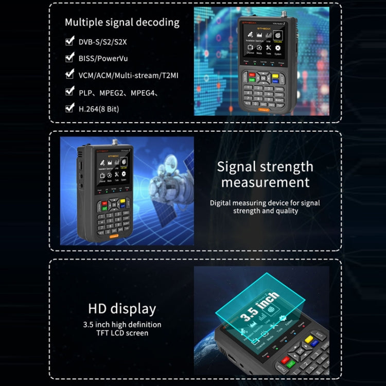 GTMedia Full HD Digital Satellite Finder With 3.5 Inch LCD Screen - free shipping - PMC Jewellery - Order now!