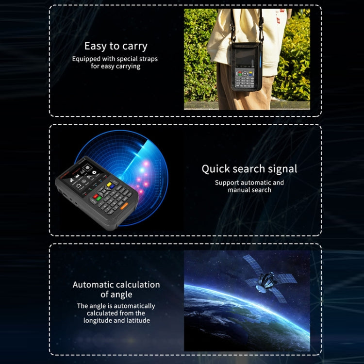 GTMedia Full HD Digital Satellite Finder With 3.5 Inch LCD Screen - free shipping - PMC Jewellery - Order now!