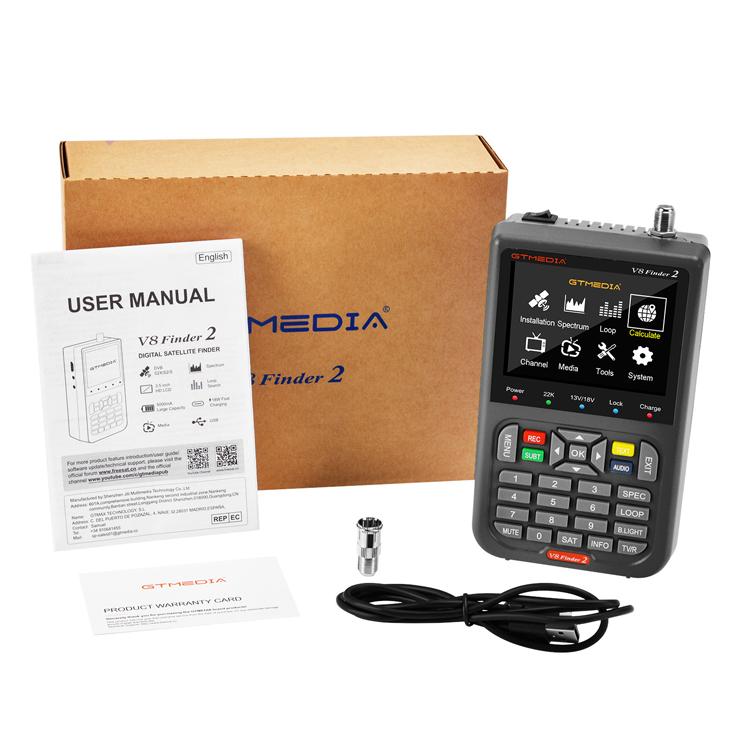 GTMedia Full HD Digital Satellite Finder With 3.5 Inch LCD Screen - free shipping - PMC Jewellery - Order now!