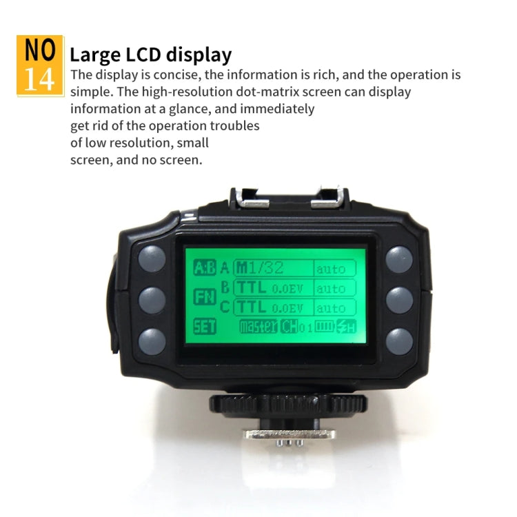 For Nikon Pixel King Pro Camera Wireless Radio Flash TTL Transmitter and Receiver