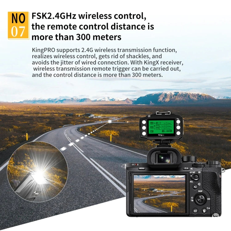 For Nikon Pixel King Pro Camera Wireless Radio Flash TTL Transmitter and Receiver - free shipping - PMC Jewellery - Order now!