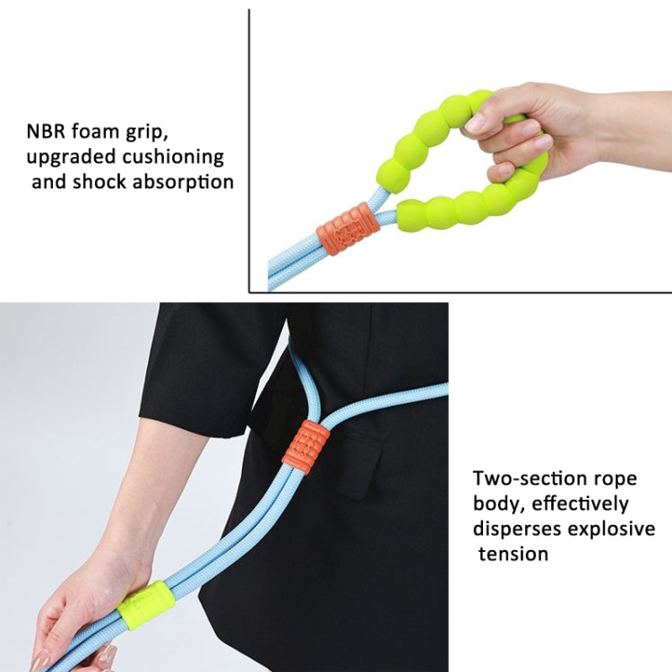 Explosion-Proof Two-Stage Dog Leash With Foam Handle For Medium And Large Dogs(Sea Mist Blue) - Leashes & Chest Strap by PMC TechLife | Online Shopping South Africa | PMC TechLife | Buy Now Pay Later Mobicred