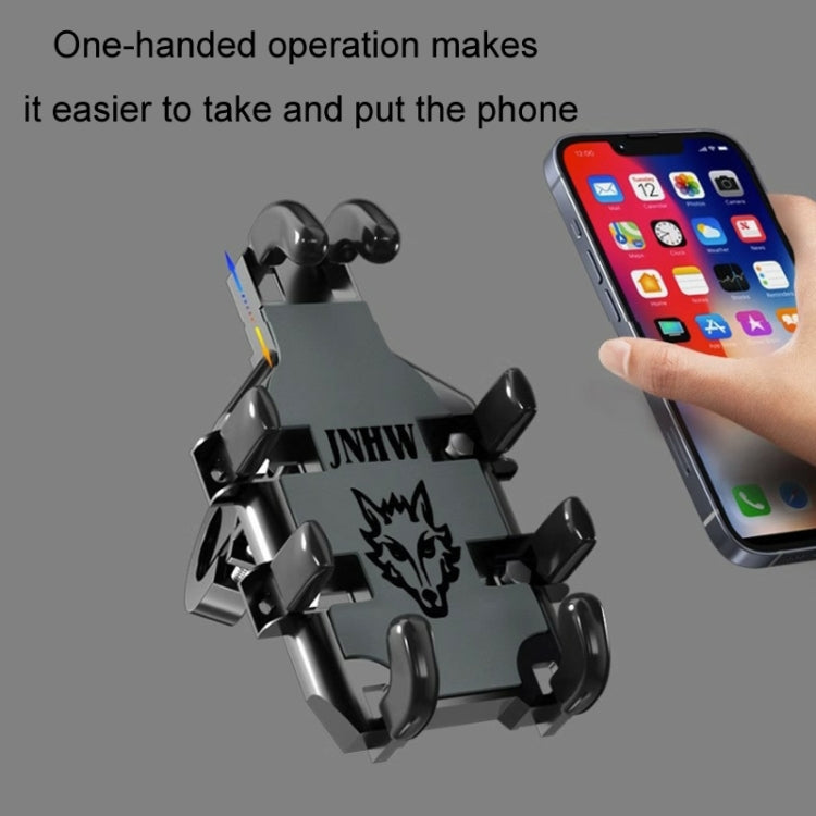JNHW Motorcycle Bicycle Eight Claw Mobile Phone Navigation Shockproof Bracket, Style: For Handlebar - Holder by JNHW | Online Shopping South Africa | PMC Jewellery | Buy Now Pay Later Mobicred