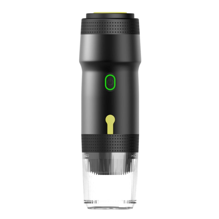 12V 3 In 1 Car Self-heating Coffee Machine Compatible With Large / Small Capsules and Ground Coffee, EU Plug(Black)