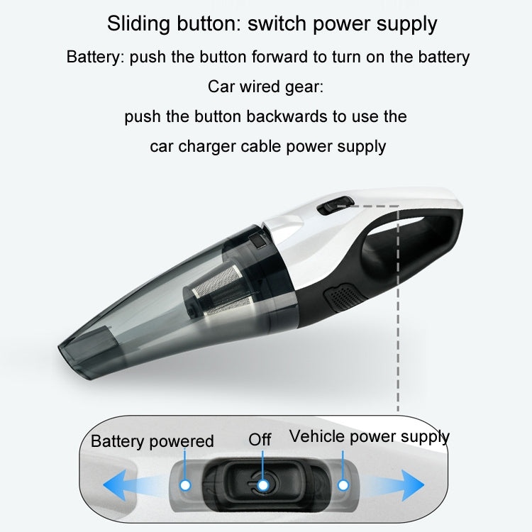 Car Handheld Portable Vacuum Cleaner With Strong Suction, Specifications: Wired Version