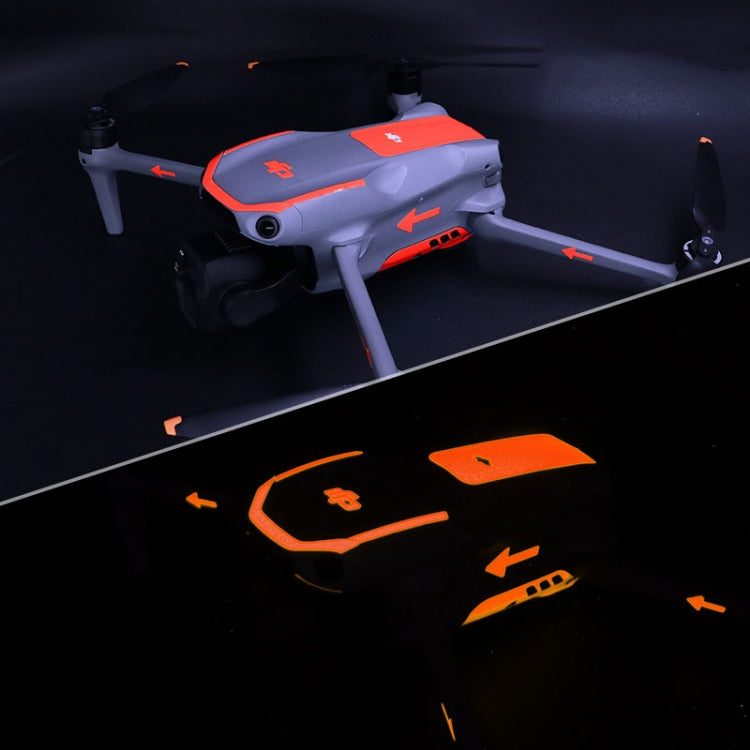 For DJI Air 3S / 3 Luminous Stickers Night Glow Film(Orange Red) - free shipping - PMC Jewellery - Order now!