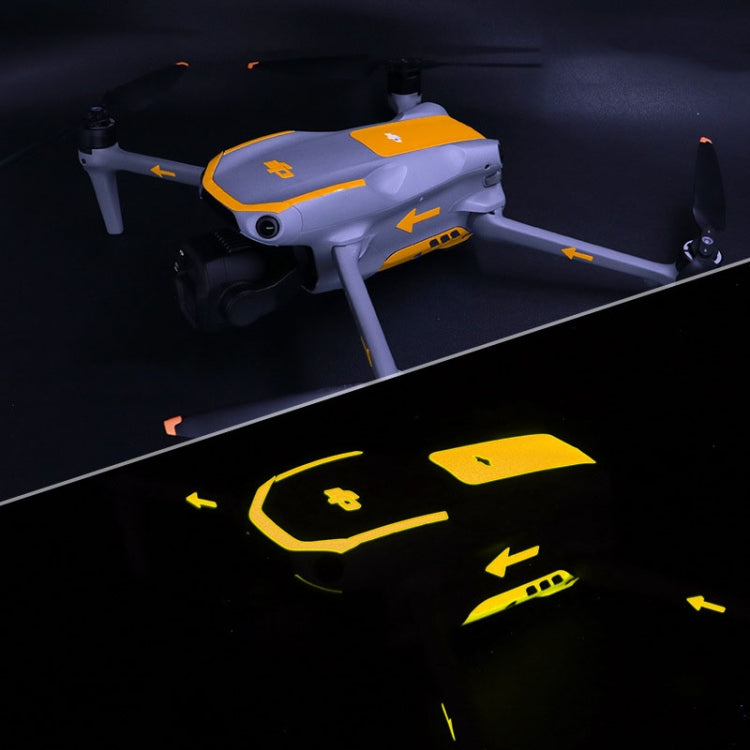 For DJI Air 3S / 3 Luminous Stickers Night Glow Film(Orange Yellow)