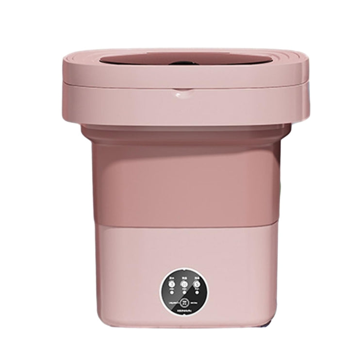 Fully Automatic Mini Foldable Washing Machine With Dehydration Function, Size: AU Plug(Pink)