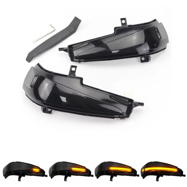For Honda Civic MK8 Car Dynamic LED Water Flow Turn Signal Rearview Mirror Lights, Color: Yellow Light
