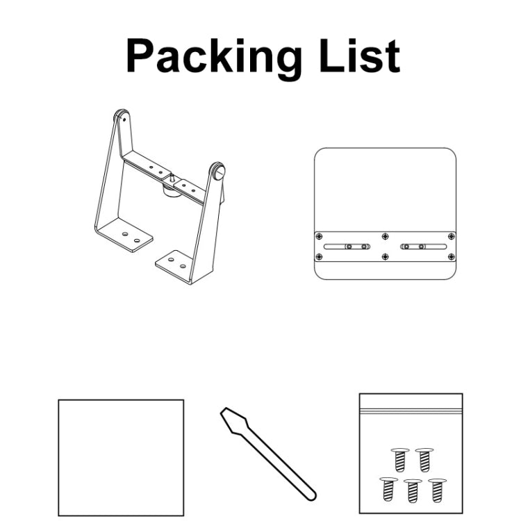 Punch-free Desktop Metal Adjustable Projector Stand(Black) - Other by PMC TechLife | Online Shopping South Africa | PMC TechLife | Buy Now Pay Later Mobicred