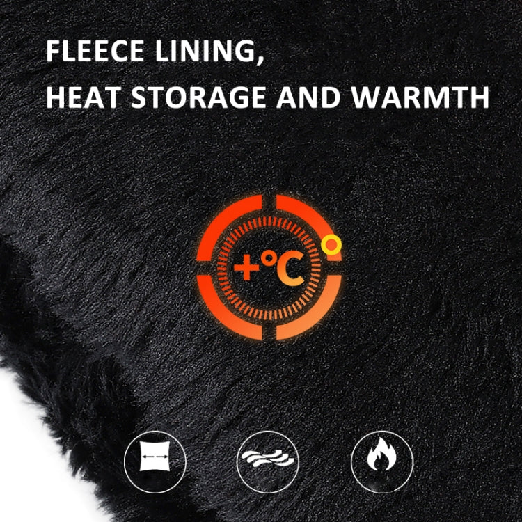 OZERO Women Sheepskin Warm Gloves with Fleece Lining Split Finger Elasticated Gloves, Size: M(Red)