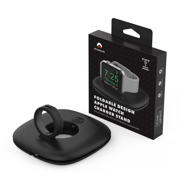 For Apple Watch AhaStyle PT126 Storage Folding Stand Plastic Charging Holder(White) - Charger / Holder by AhaStyle | Online Shopping South Africa | PMC TechLife | Buy Now Pay Later Mobicred