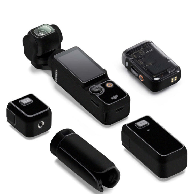 For DJI Pocket 3 Camera Stickers Anti-scratch Non-adhesive Protective Film(Matte Black)