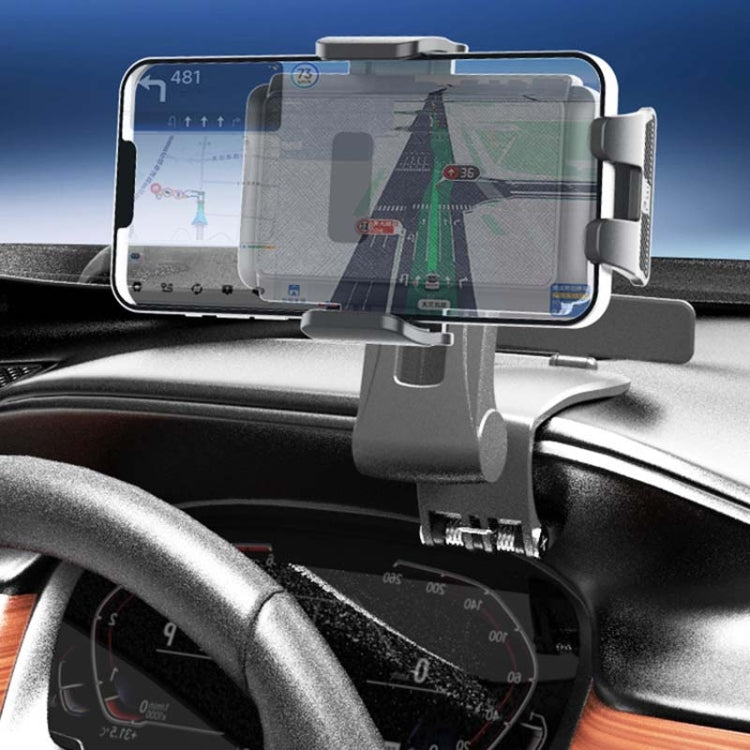 Car Dashboard Multifunctional Rotating And Folding Cell Phone Navigation Holder(Black) - Universal Car Holders by PMC TechLife | Online Shopping South Africa | PMC TechLife | Buy Now Pay Later Mobicred