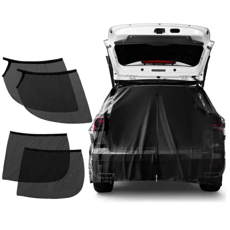 Car Rear Trunk Ventilation Shade Anti-mosquito Screen Cover, Size: XL(Set)