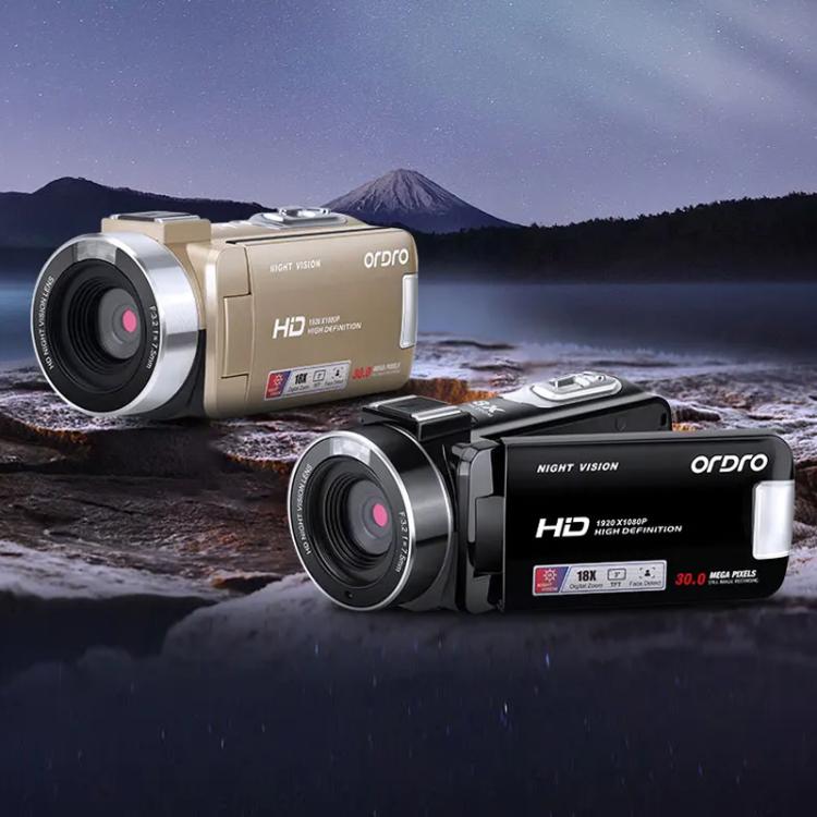 Ordro 1080P 30fps HD Night Vision Infrared Digital Camera(Black) - free shipping - PMC Jewellery - Order now!
