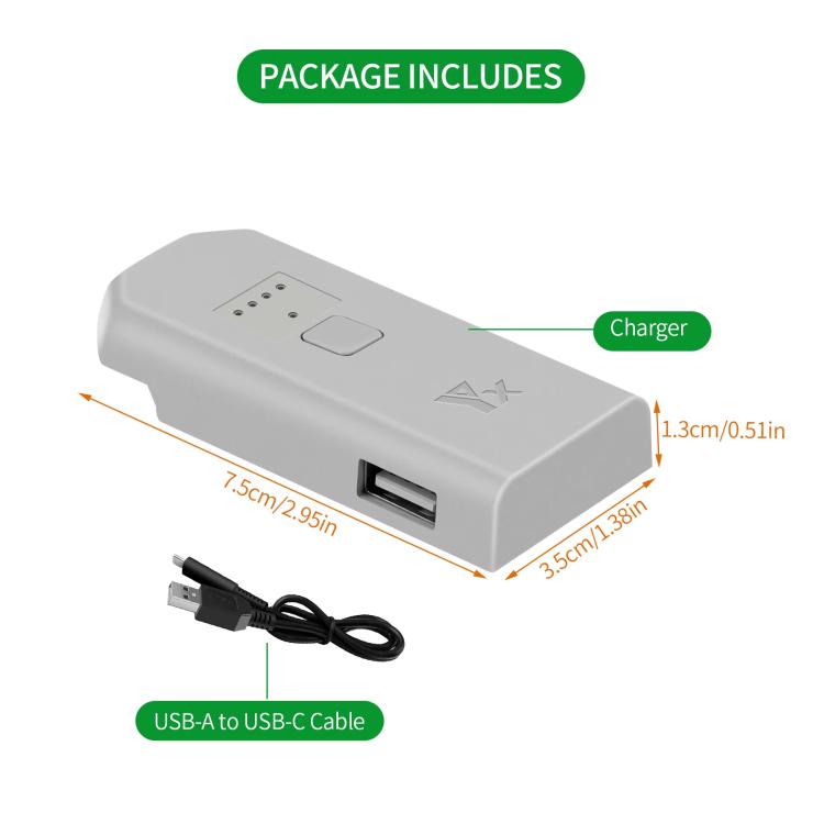 For DJI Neo Drone YX Battery Charger USB-C/Type-C Port Battery Manager(Gray) - free shipping - PMC Jewellery - Order now!