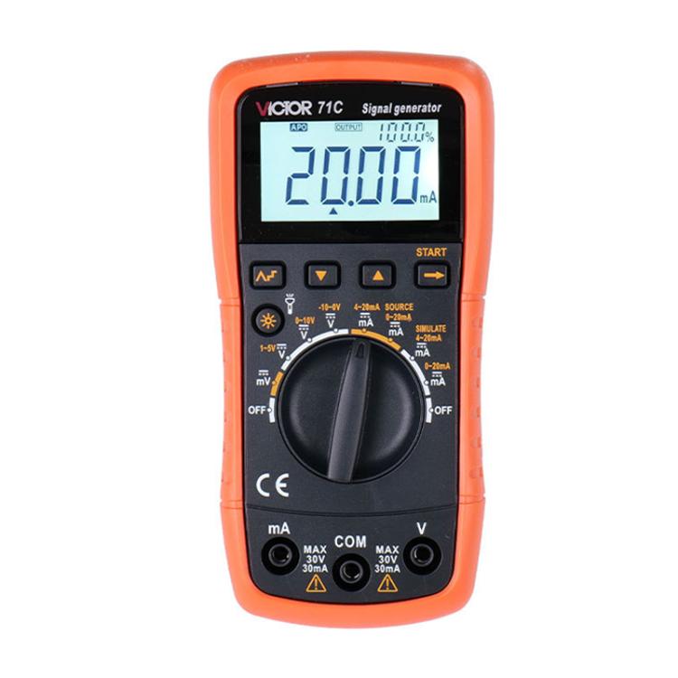 Victor Output Current Voltage Process Signal Source Multimeter, Model: VC71C - free shipping - PMC Jewellery - Order now!
