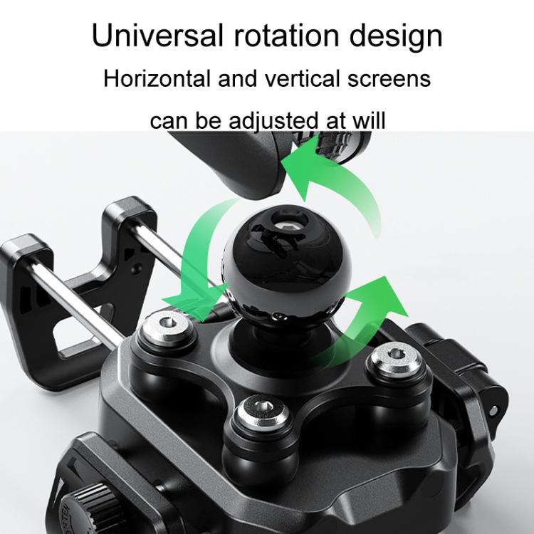 Kewig M33-C1 Outdoor Motorcycle Bike Riding Anti-Theft Shock Absorbing Cell Phone Holder(Standard Handlebar) - free shipping - PMC Jewellery - Order now!