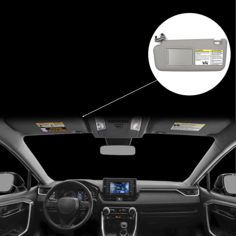 For Toyota RAV4 Car Left Sun Visor(Gray) - Interior Mirrors by PMC TechLife | Online Shopping South Africa | PMC TechLife | Buy Now Pay Later Mobicred