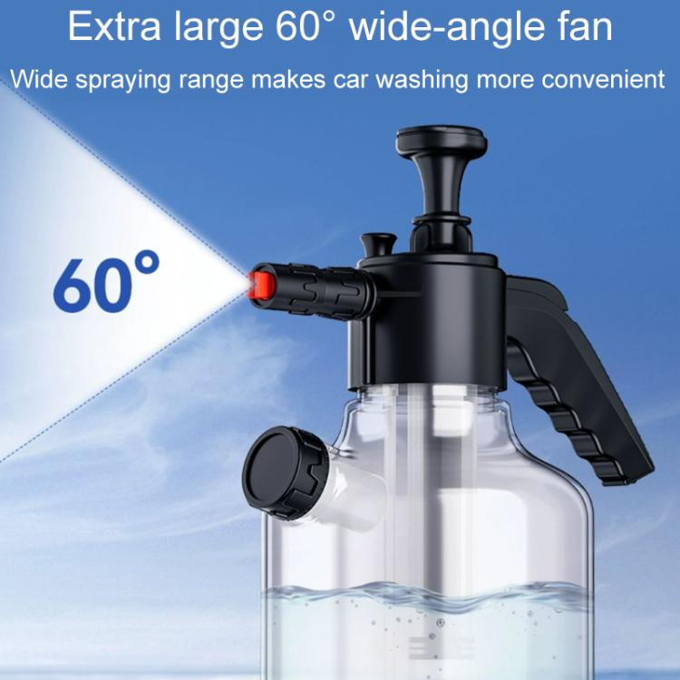 2L Handheld Home Car Wash Foam Sprayer High Pressure Side Opening PA Bottle